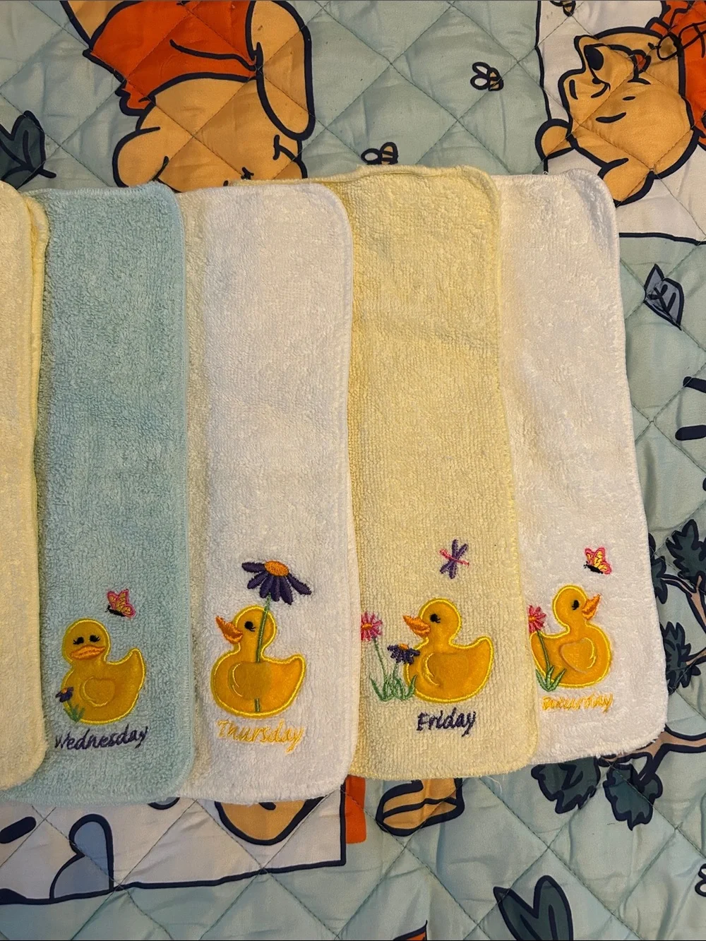 Duck Embroidered Hand Towels Monday to Saturday